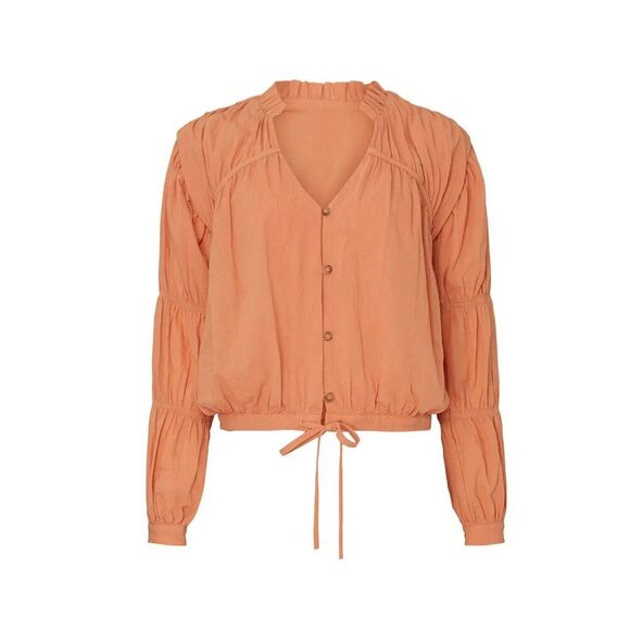 Love, Whit Tops - Love, Whit by Whitney Port Sand Stone Peasant Top Rent The Runway Pre-Loved XS $